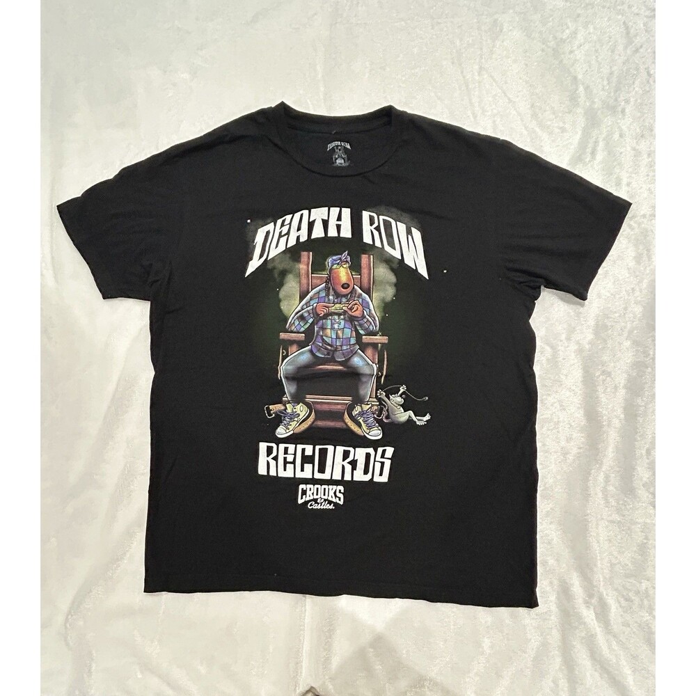 Death Row Records Crooks & Castles Men’s Large Snoop Dog Graphic T-shirt